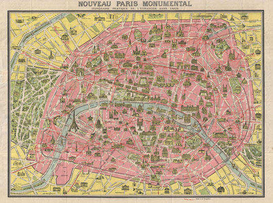 Новый план Парижа%New plan of Paris
Новый план Парижа. Nouveau Paris Monumental. Itineraire pratique de l Etranger dans Paris. 1920.
Ключевые слова: Париж,французские карты