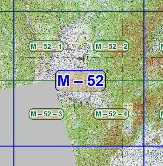 Квадрат M-52 топографических карт 1:100K
Листы квадрата M-52 советских топографических карт. Масштаб 1км в 1см - 1:100,000. Листы карт изданы, в основном, в 1980-1990-х годах.
Ключевые слова: топографические карты,подробные карты России