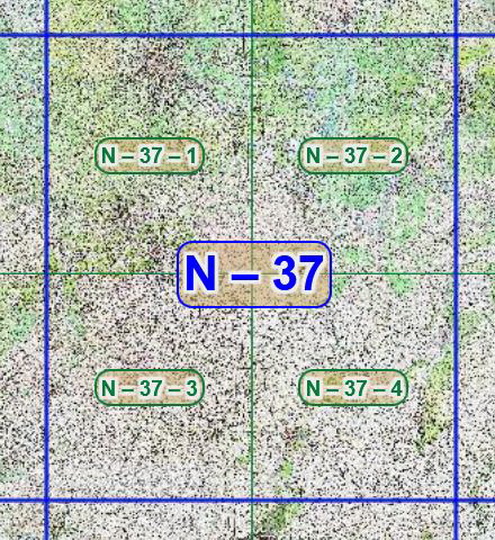 Квадрат N-37 топографических карт 1:100K
Листы квадрата N-37 советских топографических карт. Масштаб 1км в 1см - 1:100,000. Листы карт изданы, в основном, в 1980-1990-х годах.
Ключевые слова: топографические карты,подробные карты России