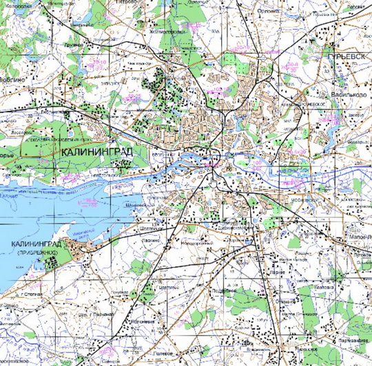 Калининград и окрестности %Kaliningrad and vicinity
Калининград и окрестности. Карта Госгеоцентра. Масштаб 1:25,000
Ключевые слова: Калининград,карты ГГЦ