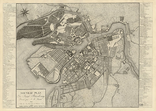 Фпвнцузский план Санкт-Петербурга % Nouveau Plan de Saint-Petersbourg dresse par A.R. Fremin
Новый план Санкт-Петербурга работы французского мастера Антуан-Реми Фремина, Париж, 1814г.  66 x 46 см. Nouveau Plan de Saint-Petersbourg dresse par Antoine-Remy Fremin, Paris. 
Ключевые слова: Санкт-Петербург,французские карты