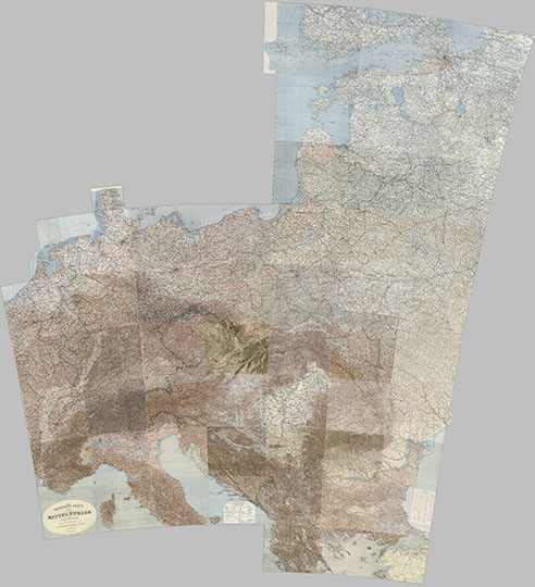 Карта центральной Европы 1:750К % Übersichts-Karte von Mittel-Europa
Карта центральной Европы. Масштаб 1:750,000. Übersichts-Karte von Mittel-Europa. K.K Militarisch-Geographisches Institut,Wien. 1882-1886.
Ключевые слова: Европа