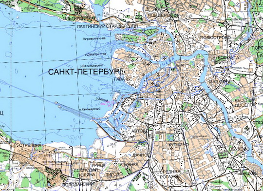 Санкт-Петербург и окрестности %Sankt-Petersburg and vicinity
Санкт-Петербург и окрестности. Карта Госгеоцентра. Масштаб 1:25,000
Ключевые слова: Санкт-Петербург,карты ГГЦ