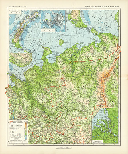 Архангельская область и Коми АССР в атласе БСАМ%Arkahangelsk in BSAM Atlas
РСФСР. Архангельская область и Коми АССР. Масштаб 1: 3,000,000 -  15 км в 1 см. Большой Советский Атлас Мира. Том II (1939).
Ключевые слова: Архангельск,Сыктывкар,атлас 1939 БСАМ