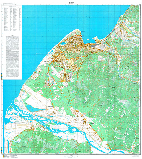 План города Батуми 1:10К % Plan of Batumi
План города Батуми, Грузинская ССР, Аджарская АССР. Составлен по картам квадрата K-37-84, 96 масштаба 1:10,000 издания 1984 года. По съемке 1982 года. Подготовлен к изданию по оригиналу ГУГК при СМ СССР
Ключевые слова: Батуми,топографические карты,карты ГУГК СССР
