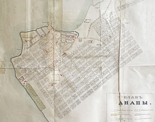 План Анапы
План Анапы. Издание начала 1900-х годов. 
Ключевые слова: Анапа
