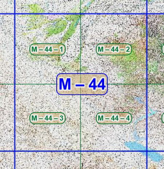 Квадрат M-44 топографических карт 1:100K
Листы квадрата M-44 советских топографических карт. Масштаб 1км в 1см - 1:100,000. Листы карт изданы, в основном, в 1980-1990-х годах.
Ключевые слова: топографические карты,подробные карты России