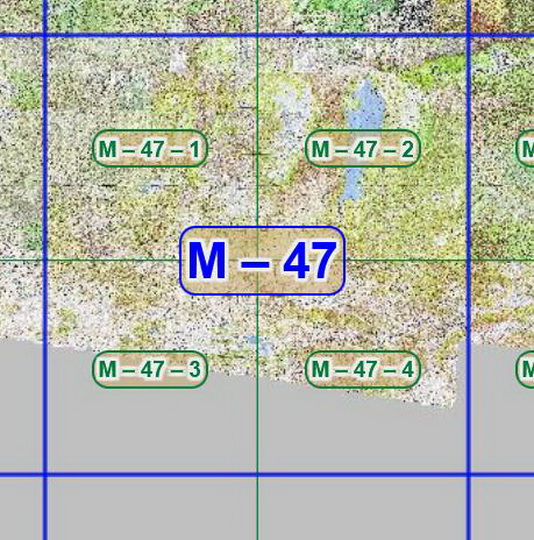 Квадрат M-47 топографических карт 1:100K
Листы квадрата M-47 советских топографических карт. Масштаб 1км в 1см - 1:100,000. Листы карт изданы, в основном, в 1980-1990-х годах.
Ключевые слова: топографические карты,подробные карты России