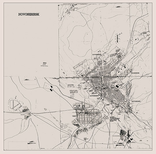 Американская карта Новосибирска и окрестностей %American map of Novosibirsk and vicinity
Американская карта Новосибирска и окрестностей. Около 1956г. 
Ключевые слова: Новосибирск,американские карты