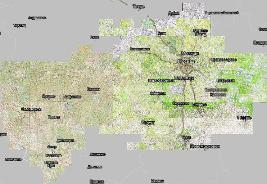 Подмосковье и близкие регионы %Map of Moscow vicinity
Подробная топографическая карта территории Московской и Смоленской областей, а также некоторых прилегающих районов других областей. Составлена на основе нескольких опубликованных в интернете карт. Карты изданы во второй половине 1990-х годов.
Ключевые слова: Подмосковье,топографические карты