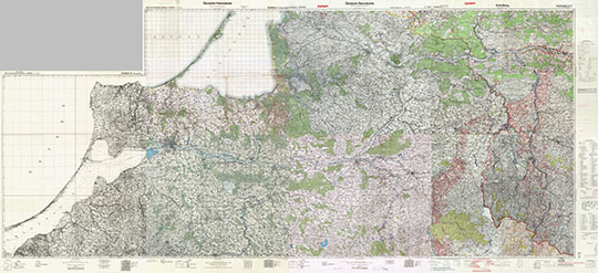 Немецкая карта Восточной Пруссии 1:100К %Reichskarte des Deutschen Reichs
Немецкая карта Восточной Пруссии. Macштaб 1:100,000. Издaнa Имперским Управлением по Землепользованию в Бepлинe в 1944 гoду. Reichskarte des Deutschen Reichs. Reichsamt für Landesaufnahme.
Ключевые слова: Калининград,Кенигсберг,немецкие карты