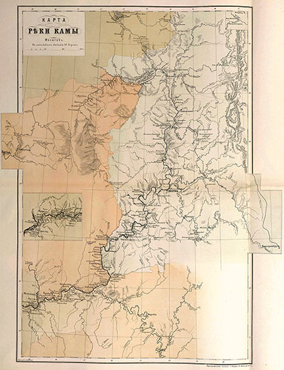 Карта реки Камы 1:1.68M %Map of Kama
Карта реки Камы. Масштаб - в английском дюйме 4 версты. [Картограф. заведение А.Ильина, 1880]. В кн.: Волга : [географическое описание] / Виктор Рагозин. - СПб.: Тип. К. К. Ретгера, 1880-1881.
Ключевые слова: Кама,Атлас Волги