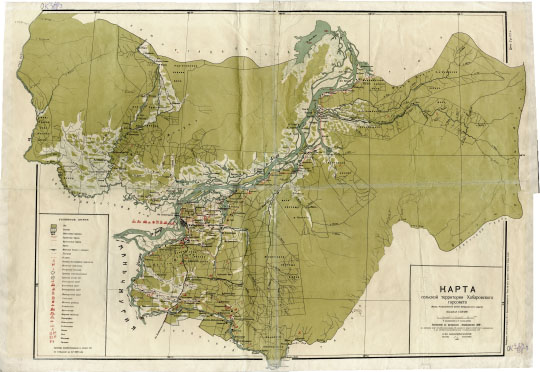Территория Хабаровского горсовета 1:500К % Khabarovsk region
Карта сельской территории Хабаровского горсовета. (бывш. Некрасовский район Хабаровского округа). Масштаб 1:500,000. ОГИЗ Далькрайотделение. Москва, Хабаровск, 1931г.
Ключевые слова: Хабаровск,Дальний Восток