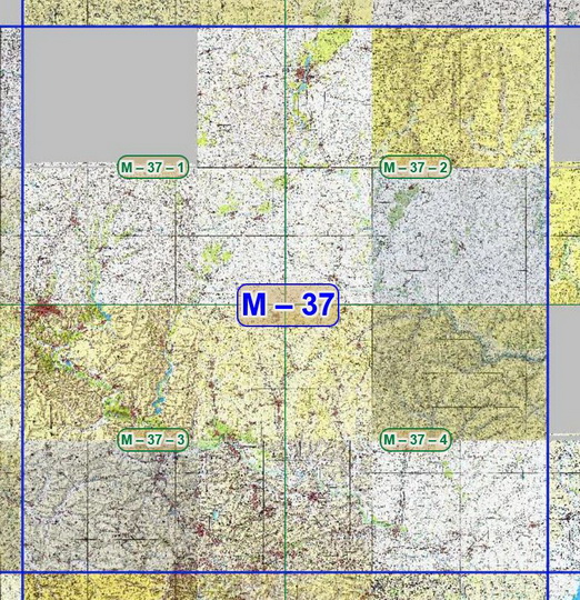 Карта серии 1501 - квадрат M-37 250К
Листы квадрата M-37 американской карты Европейской части СССР. Серия 1501. Масштаб 1:250,000. Карты были изданы в 1978-1998 годах. Joint Operations Graphics Series 1501 Air.  Scale 1:250,000. Prepared and published by the National Imagery and Mapping Agency.
Ключевые слова: Харьков,американские карты,серия 1501