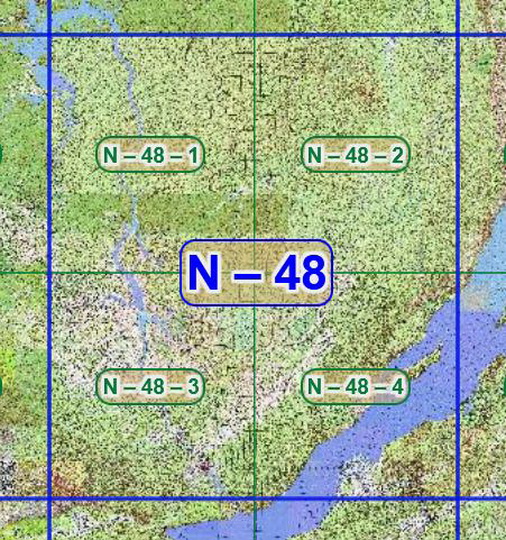 Квадрат N-48 топографических карт 1:100K
Листы квадрата N-48 советских топографических карт. Масштаб 1км в 1см - 1:100,000. Листы карт изданы, в основном, в 1980-1990-х годах.
Ключевые слова: топографические карты,подробные карты России