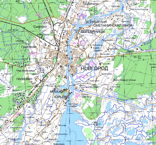 Новгород и окрестности %Novgorod and vicinity
Новгород и окрестности. Карта Госгеоцентра. Масштаб 1:25,000
Ключевые слова: Новгород,карты ГГЦ