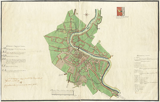 План города Вологды  1:8K% Plan of Vologda
План города Вологды с поселенными при нем слободами. Масштаб 100 саженей в дюйме. Издание 1780-х годов.
Ключевые слова: Вологда