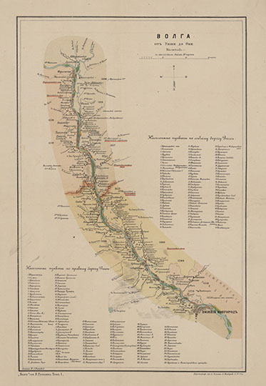 Волга от Унжи до Оки %Volga from Unzha to Oka
Волга от Унжи до Оки. Масштаб - в английском дюйме 10 верст. [Картограф. заведение А.Ильина, 1880]. В кн.: Волга : [географическое описание] / Виктор Рагозин. - СПб.: Тип. К. К. Ретгера, 1880-1881.
Ключевые слова: Нижний Новгород,Ока,Волга,Атлас Волги