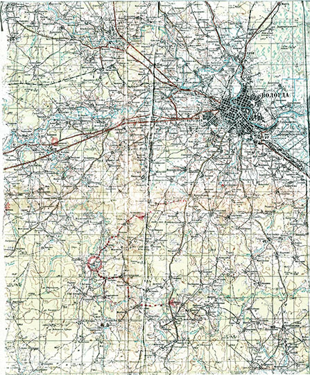 Окрестности Вологды на карте РККА 1:100К % Vicinity of Vologda on RKKA map
Окрестности Вологды на карте РККА. Масштаб 1:100,000. 1940-е годы.
Ключевые слова: Вологда,карты РККА