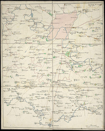 Карта окрестностей Москвы до Подольска 1:84К %Map of Moscow vicinity to Podolsk
Карта окрестностей Москвы от Москвы до Подольска. Масштаб - в английском дюйме 2 версты. Вторая половина 1800-х годов.
Ключевые слова: Подмосковье,Подольск