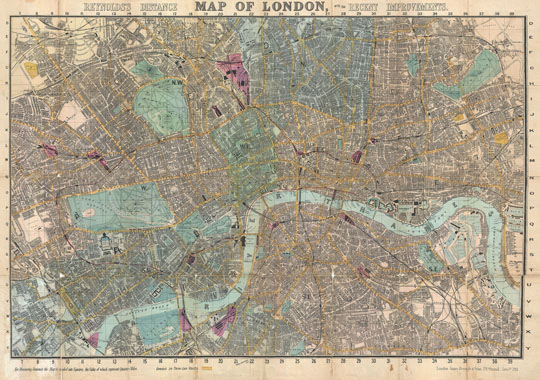 План Лондона%Map of London
План Лондона. Reynolds distance map of London with the recent improvements. London, James Reynolds & Sons, 174, Stranf, June 1st, 1891.
Ключевые слова: Лондон,английские карты