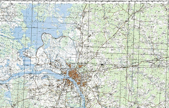 Кострома и окрестности 1:100K % Map of Kostroma and vicinity
Карта окрестностей Костромы. Издание 1982 года.Масштаб 1:100,000.
Ключевые слова: Кострома,топографические карты
