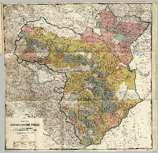 Карта Елисаветпольской губернии v.2 1:420К % Map of Elisavetpolsk gubernia
Карта Елисаветпольской губернии с показанием сельских обществ и распределения населения по вероисповеданию. Вариант 2. Масштаб - 10 верст в дюйме. Составлена Кавказским Статистическим Комитетом на основании посемейных списков 1886 г. - Санкт-Петербург : Ильин, 1888. - 1 к. : цв.; 58x75 см.
Ключевые слова: Азербайджан,Армения,Грузия,Кавказ,издательство Ильина