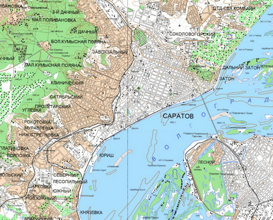 Саратов и окрестности %Saratov and vicinity
Саратов и окрестности. Карта Госгеоцентра. Масштаб 1:25,000
Ключевые слова: Саратов,карты ГГЦ