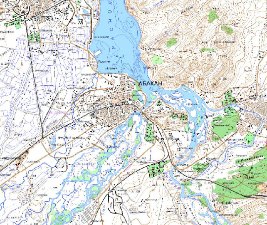 Абакан и окрестности %Abakan and vicinity
Абакан и окрестности. Карта Госгеоцентра. Масштаб 1:25,000
Ключевые слова: Абакан,карты ГГЦ