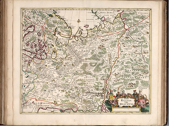 Россия, в просторечии - Московия %Tabula Russia vulgo Moscovia
Россия, в просторечии - Московия. Карты в Атласе мира издания Де Вита, Амстердам, 1682 год. 46 х 59 см.  Tabula Russia vulgo Moscovia. Atlas. Tot Amsterdam By Frederick de Wit in de Calverstraet bij den Dam inde Witte Paskaert. 
Ключевые слова: Московия,Европейская Россия