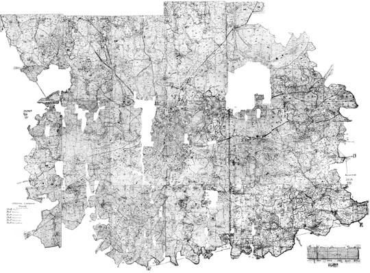 Генеральный план Московского уезда%General plan of Moscow district
Генеральный план Московского уезда со всеми внутри онаго лежащими градскими и владельческими землями. Сочинен в Межевой канцелярии по разграничению уездов в 1797 году.
