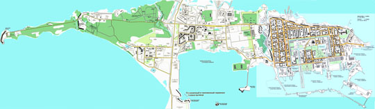 Остров Котлин и Кронштадт  1:10K% Kotlin island and Kronshtadt
Карта острова Котлин и города Кронштадта. Масштаб 1: 10,000 (Кронштадт) и 1:20,000 - остальная часть острова. Начало 2000-х годов
Ключевые слова: Кронштадт