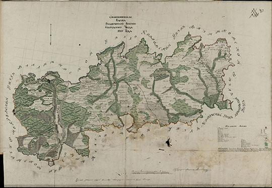 Статистическая Карта Судогдского уезда  1:168K% Statistic map of Sudogda uezd
Статистическая Карта Владимирской Губернии Судогдского уезда 1815 года. Масштаб 4 версты в дюйме.
Ключевые слова: Владимир,Судогда