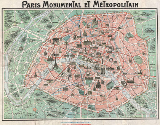 План Парижа и линий метрополитена%Map of Paris and subway routes
План Парижа и линий метрополитена. Paris Monumental et Metropolitain. Desine par Robelin a Montrouge.
Ключевые слова: Париж,французские карты