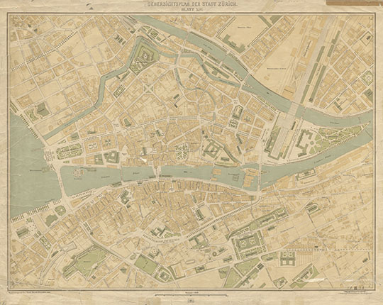План Цюриха 1:2,500 %Plan of Zurich
План Цюриха. Масштаб 1:2,500. 1894г. Uebersichtsplan der Stadt Zurich
Ключевые слова: Цюрих