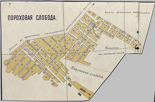 План Пороховой Слободы города Казани % Plan of Porokhovaya sloboda
План Пороховой Слободы города Казани, размещенный на врезке Плана города Казани со слободами - код карты 14191211. Издание И.Н. Харитонова, 1912г. Издание лито-типографии И.Н. Харитонова. Казань, соб. дом.
Ключевые слова: Казань