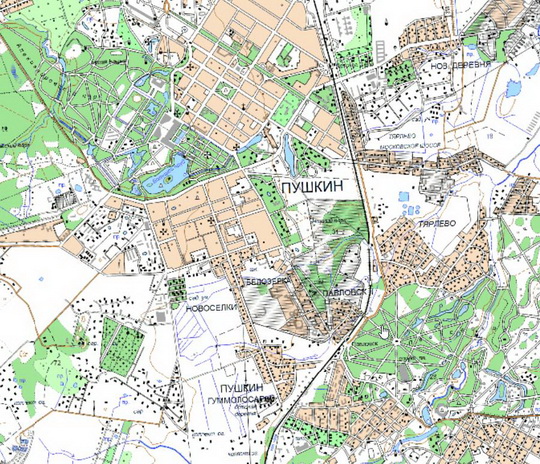 Пушкин и окрестности %Pushkin and vicinity
Пушкин и окрестности. Карта Госгеоцентра. Масштаб 1:25,000
Ключевые слова: Пушкин,карты ГГЦ