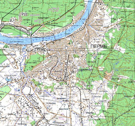 Пермь и окрестности %Perm and vicinity
Пермь и окрестности. Карта Госгеоцентра. Масштаб 1:25,000
Ключевые слова: Пермь,карты ГГЦ