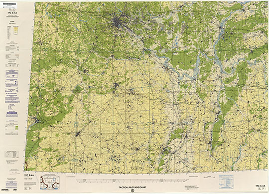 Американская полетная карта Подмосковья 1:500К %US Tactical Pilot Chart - Moscow region
Американская полетная карта Подмосковья. Масштаб 1:500,000. Лист карты составлен в 1964 году, издан с исправлениями в 1992 году. US Tactical Pilot Chart. TPC series.
Ключевые слова: Подмосковье,серия TPC,американские карты