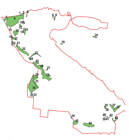 Карта городских лесов города Петрозаводска %Map of Petrozavodsk city forests
Карта городских лесов города Петрозаводска (2023 год) 
Ключевые слова: Петрозаводск