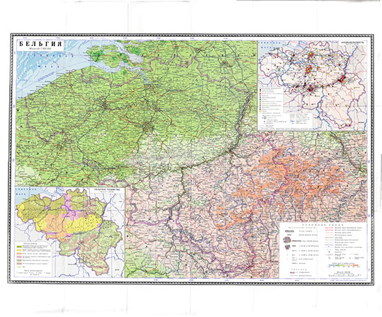 Бельгия 1:500К % Belgium
Бельгия. Масштаб 1:500,000. ГУГК СССР, 1973. На полях - карты промышленности и сельского хозяйства Бельгии.
Ключевые слова: Бельгия,карты ГУГК СССР