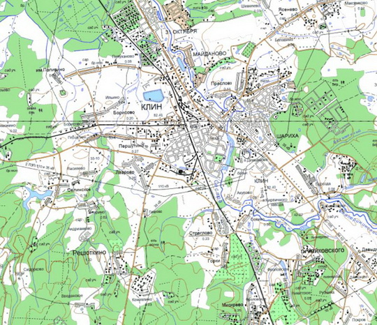 Клин и окрестности %Klin and vicinity
Клин и окрестности. Карта Госгеоцентра. Масштаб 1:25,000
Ключевые слова: Клин,карты ГГЦ