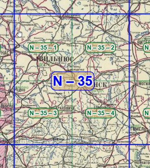 Лист N-35 карты РККА 1:200К %N-35 RKKA map
Лист N-35 карты РККА. В сборке использованы склеенные листы карт РККА издания 1936-1940 годов масштабом 1:200,000.
Ключевые слова: карты РККА,Минск