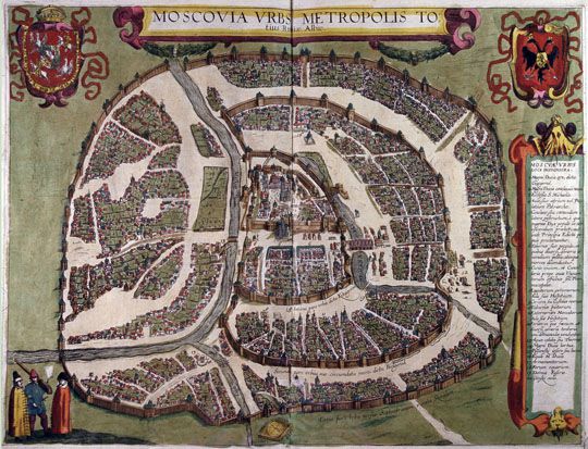 Сигизмундов план v.3%Sigizmundov plan v.3
Moscovia urbs metropolis totius Russiae Albae  / Inven I.G.P.A., coel L. Kilian. - S.l., 1618. - 1 к.: указ. (20 назв.); 460х346 мм. План изображает Москву в пределах современного Садового кольца, ориентирован на запад, красочно орнаментирован. В верхних углах листа помещены гербы Сигизмунда III и Москвы, в правом нижнем углу - посвящение Сигизмунду III. По левому полю дано краткое описание Москвы, по правому - указатель зданий. Внизу по центру листа помещена компасная роза.
Ключевые слова: Сигизмундов план