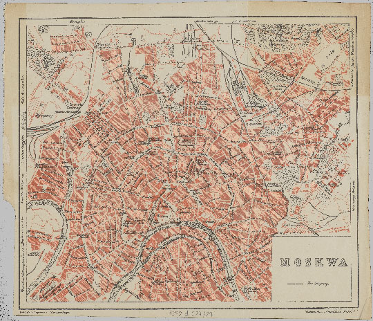 План Москвы на польском языке %Polish paln of Moscow
План Москвы из польского путеводителя по Европе. 23 х 27 см. Przewodnik po Europie. - Warszawa : "Podróżnik Polski", 1909.
