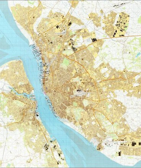 Ливерпуль в масштабе 1:25K % Liverpool on Genshtab map
Ливерпуль на карте Генштаба СССР издания 1980-х годов,  опубликованной в интернете. Масштаб - в 1 см 250 м.
Ключевые слова: Великобритания,Ливерпуль,топографические карты