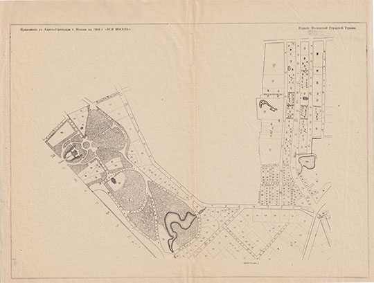 План Сущевской  части, лист 1  1:4K% Plan of Suschevskaya part of Moscow - 1
План Сущевской части, лист 1. Из сб.: Планы частей города Москвы съ указанием крепостных нумеров владений из Приложения к Адресъ-Календарю г. Москвы на 1904 г. "Вся Москва". Составлены при Архиве Строительного Отделения Московской Городской Управы в 1901 г. Издание Московской Городской Управы. Конволют уменьшенных копий планов 16 частей города, изданных в 1901г. в масштабе 50 саж. в дюйме. На 35 листах форматом 345х260мм
Ключевые слова: Вся Москва
