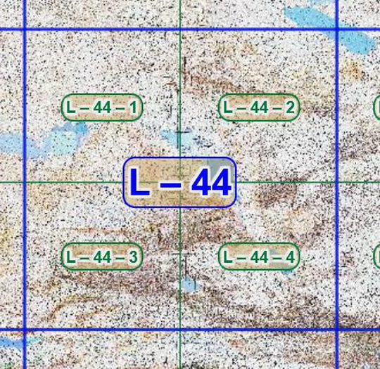 Квадрат L-44 топографических карт 1:100K
Листы квадрата L-44 советских топографических карт. Масштаб 1км в 1см - 1:100,000. Листы карт изданы, в основном, в 1980-1990-х годах.
Ключевые слова: топографические карты,подробные карты России