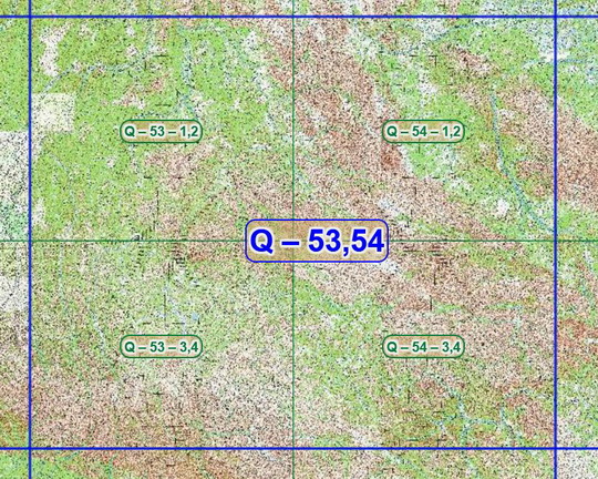 Квадрат Q-53,54 топографических карт 1:100K
Листы квадрата Q-53,54 советских топографических карт. Масштаб 1км в 1см - 1:100,000. Листы карт изданы, в основном, в 1980-1990-х годах.
Ключевые слова: топографические карты,подробные карты России