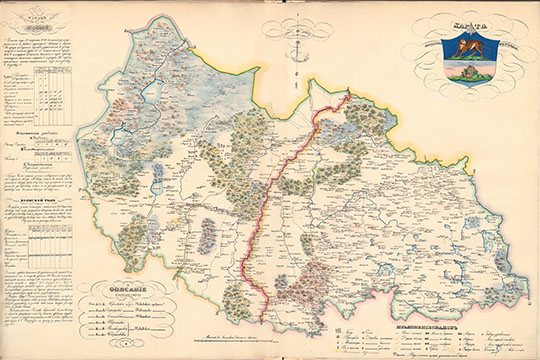 Карта Холмского  уезда  1:168K% Map of Kholm uezd
Карта Холмского уезда. Масштаб - 4 версты в дюйме. Из кн.: Атлас Псковской губернии. Издано Псковским Губернским Землемером Ильей Степановичем Ивановым. Псковская литография, 1838 год
Ключевые слова: Псков,Красный Холм